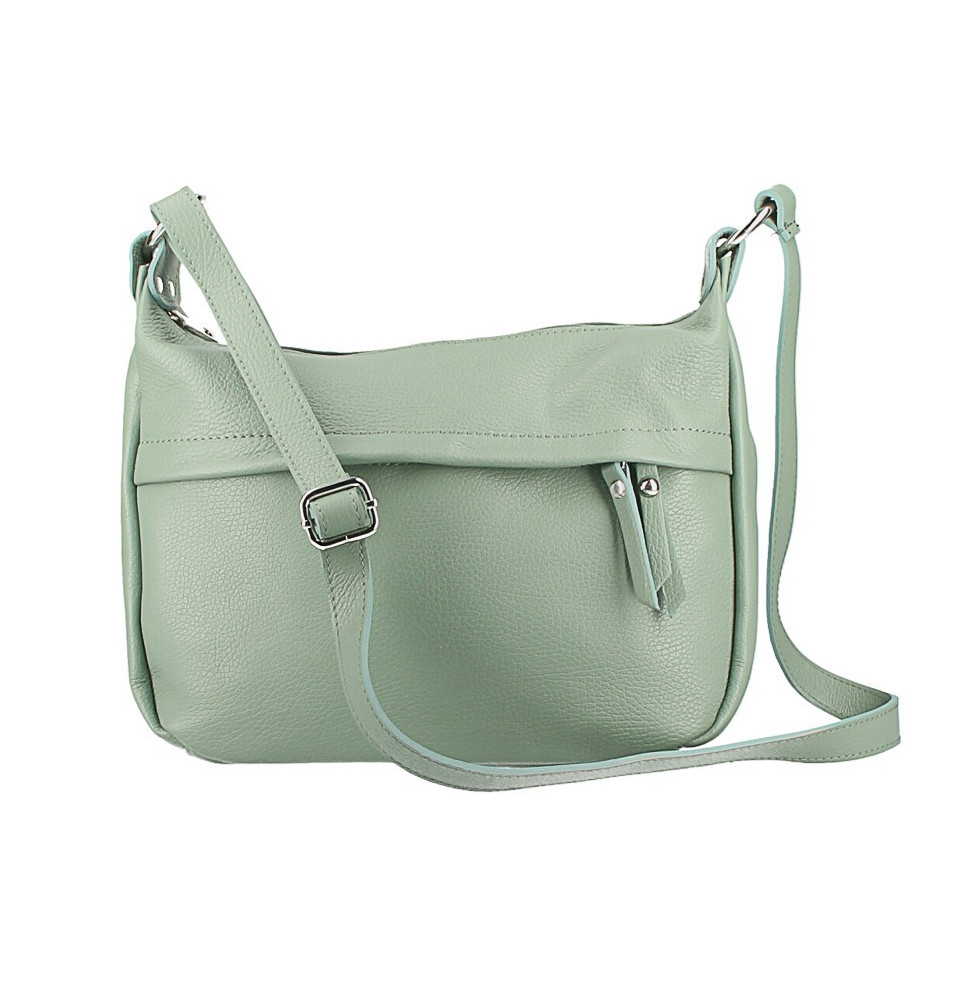 Bőr válltáska 392 menta Made in Italy