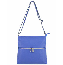 Bőr válltáska 147 sötét szürke Made in Italy