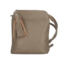 Bőr válltáska 5320 sötét szürke-barna