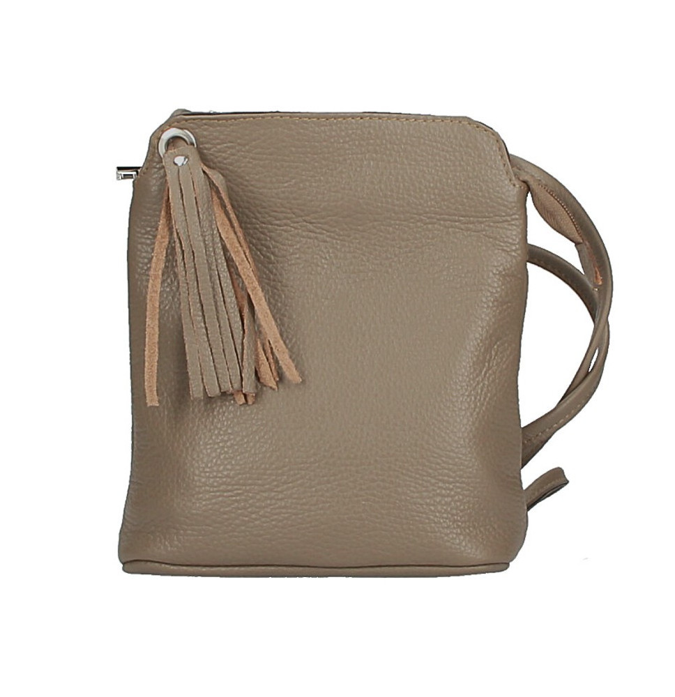 Bőr válltáska 5320 sötét szürke-barna