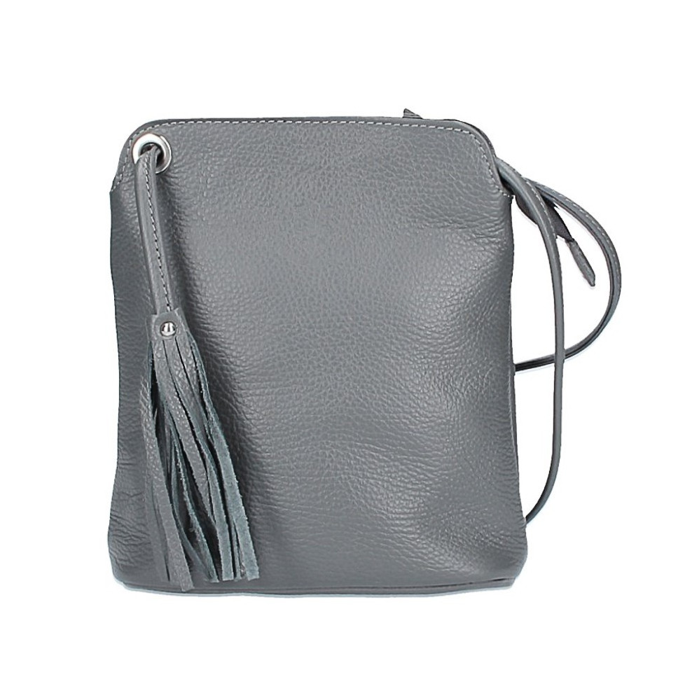 Bőr válltáska 5320 sötét szürke