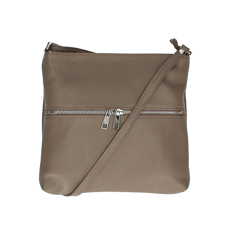 Bőr válltáska 147 sötét szürke-barna Made in Italy