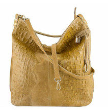 Bőr krokodil kézitáska 1311 sötét szürke