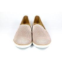 Bőr mokaszinok 99 porított gyöngy LORETTA VITALE