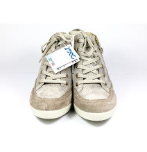 Dámske kožené tenisky na klíne 101 béžové IMAC