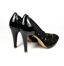 Čierne dámske lodičky 707 Elisa Morelli