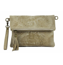 Krokodilbőr kézitáska 630 szürkésbarna