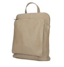 Bőr hátizsák MI899 szürkésbarna Made In italy