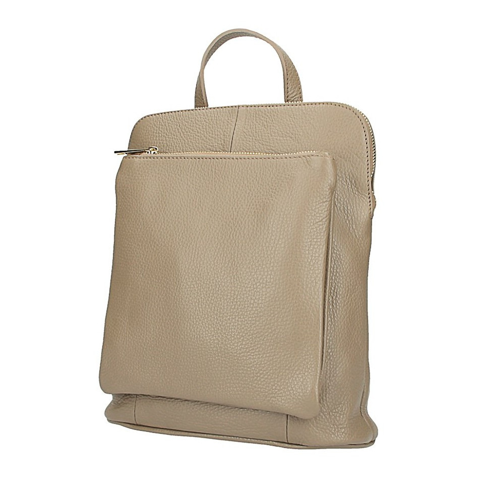 Bőr hátizsák MI899 szürkésbarna Made In italy