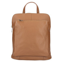 Bőr hátizsák MI899 szürkésbarna Made In italy