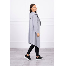 Kardigánt oversize MI9077 szürke