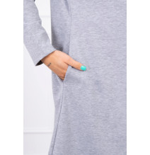 Kardigánt oversize MI9077 szürke