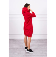 Ruha meghosszabbított hátsó és egy kapucnival MI9078 piros