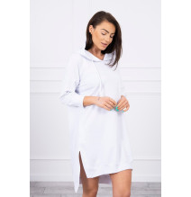 Ruha meghosszabbított hátsó és egy kapucnival MI9078 fehér