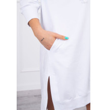 Ruha meghosszabbított hátsó és egy kapucnival MI9078 fehér