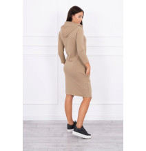 Ruha kapucnival és zsebekkel MIG8847 camel