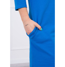 Ruha kapucnival és zsebekkel MIG8847 azúrkék