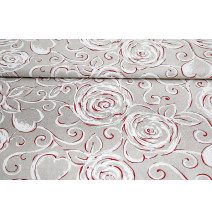 Futófelület az asztalon piros peonies, MIG303 Made In Italy