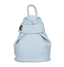 Bőr hátizsák 443 ég kék Made in Italy