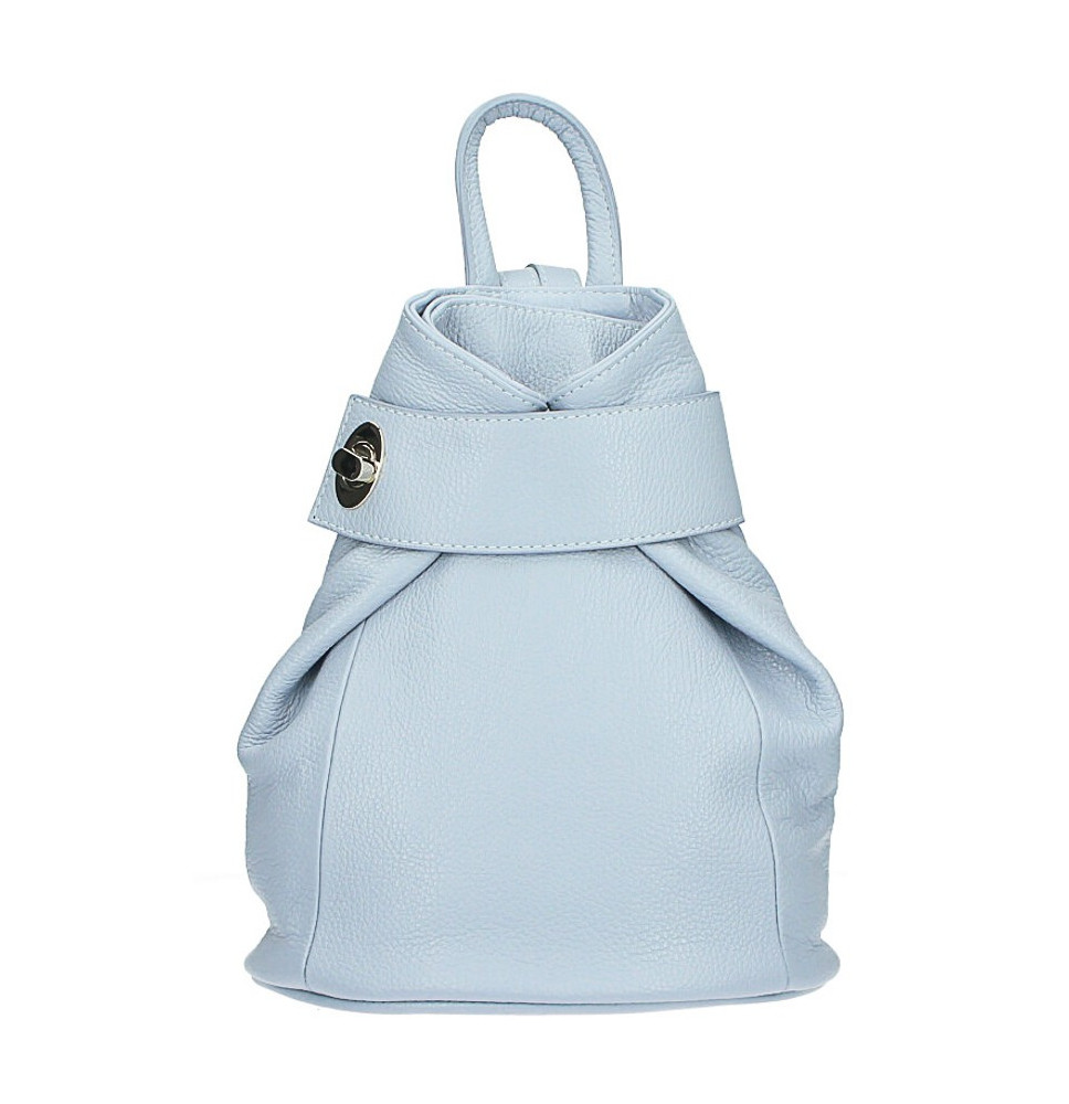 Bőr hátizsák 443 ég kék Made in Italy