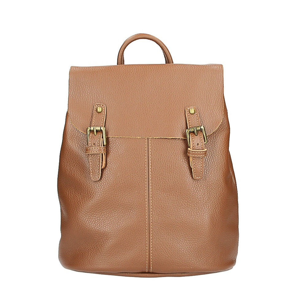 Bőr hátizsák MI202 barna Made in Italy