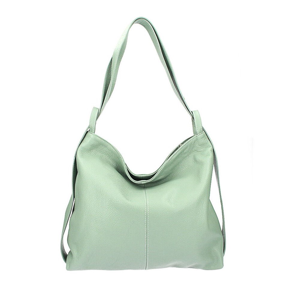 Bőr válltáska 579 menta Made in Italy