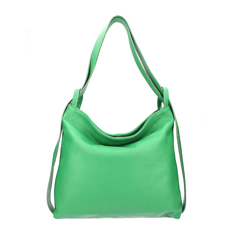 Bőr válltáska 579 zöld Made in Italy