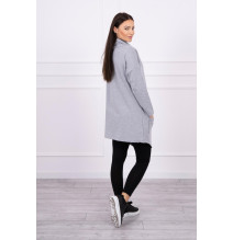 Nő tunika oversize MI0017 szürke