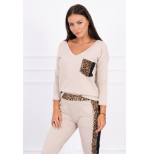 Női szett Párduc MI0068 bézs