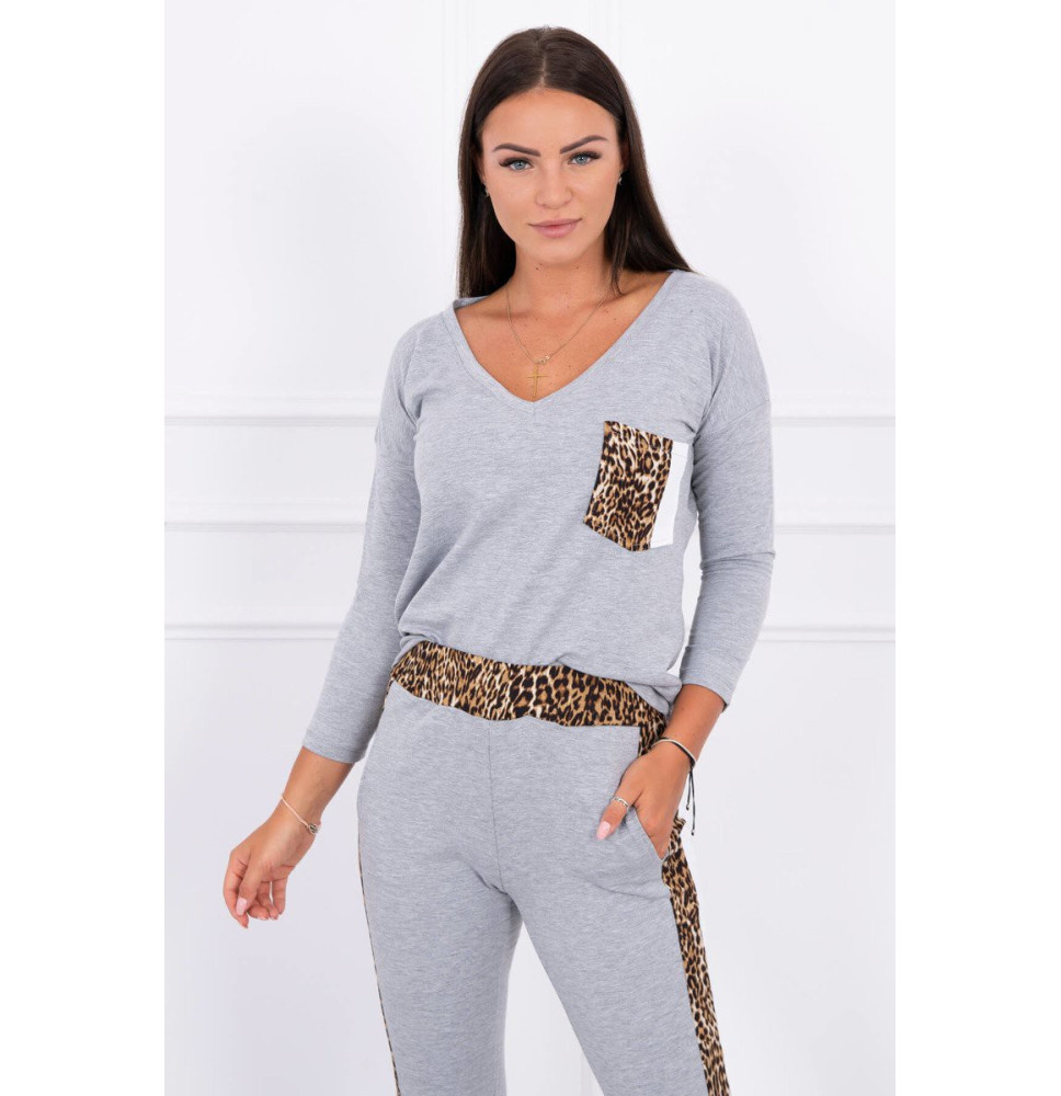 Női szett Párduc MI0068 szürke