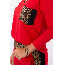 Női szett Párduc MI0068 piros