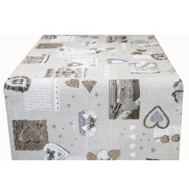 Anyag szürke-barna szívvel