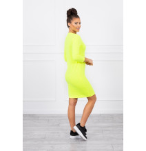 Dress klasszikus MI8825 neon sárga