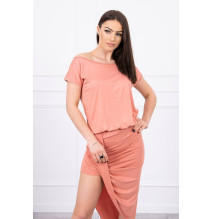 Női aszimmetrikus ruha MI61524 sárgabarack