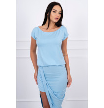 Női aszimmetrikus ruha MI61524 ég kék