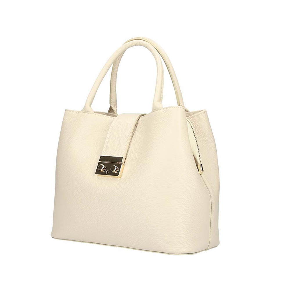 Bézs bőr kézitáska 1137