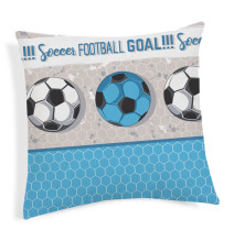 Párnahuzat futball türkiz 40x40 cm MADE IN ITALY