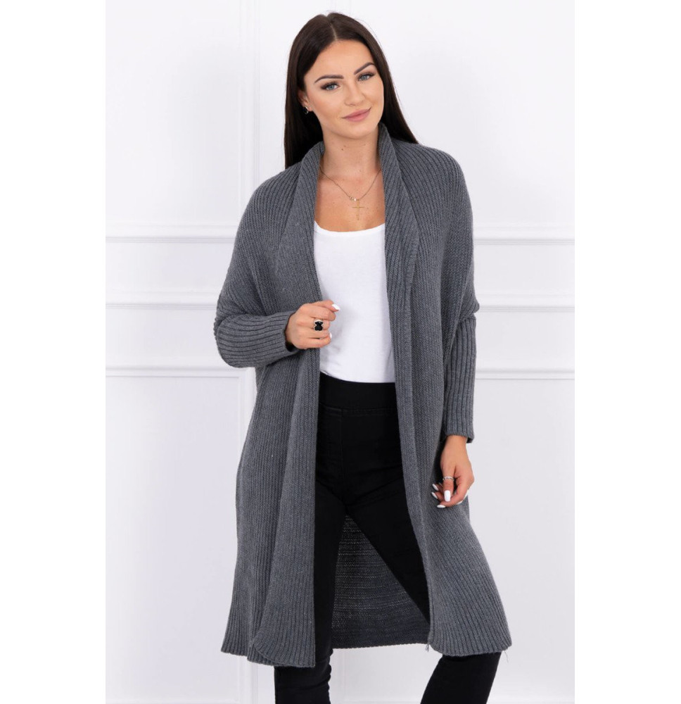 Női pulóver denevér típusú ujjakkal MI2019-13 grafit