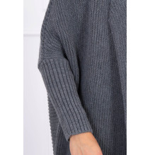 Női pulóver denevér típusú ujjakkal MI2019-13 grafit