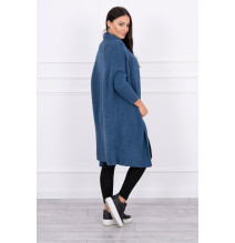 Női pulóver denevér típusú ujjakkal MI2019-13 farmer