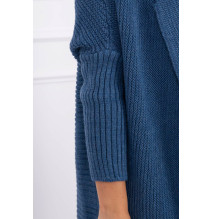 Női pulóver denevér típusú ujjakkal MI2019-13 farmer