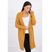 Női pulóver denevér típusú ujjakkal MI2019-13 okker