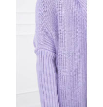 Női pulóver denevér típusú ujjakkal MI2019-13 lila