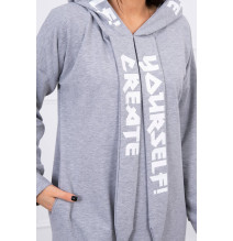 Ruha kapucnival MI0042 szürke