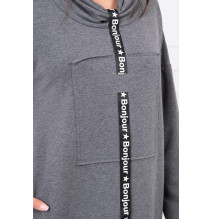 Ruha kapucnival Bonjour MI0153 grafit