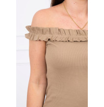 Ruha díszített hevederekkel MI9097 camel