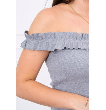 Ruha díszített hevederekkel MI9097 szürke