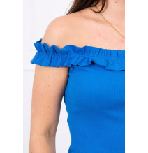 Ruha díszített hevederekkel MI9097 kék