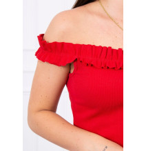 Ruha díszített hevederekkel MI9097 piros