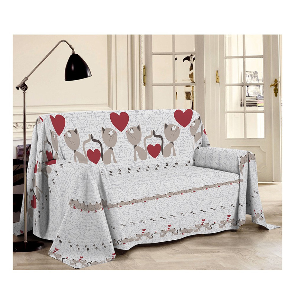 Takaró a kanapén Kiscicák bézs Made in Italy